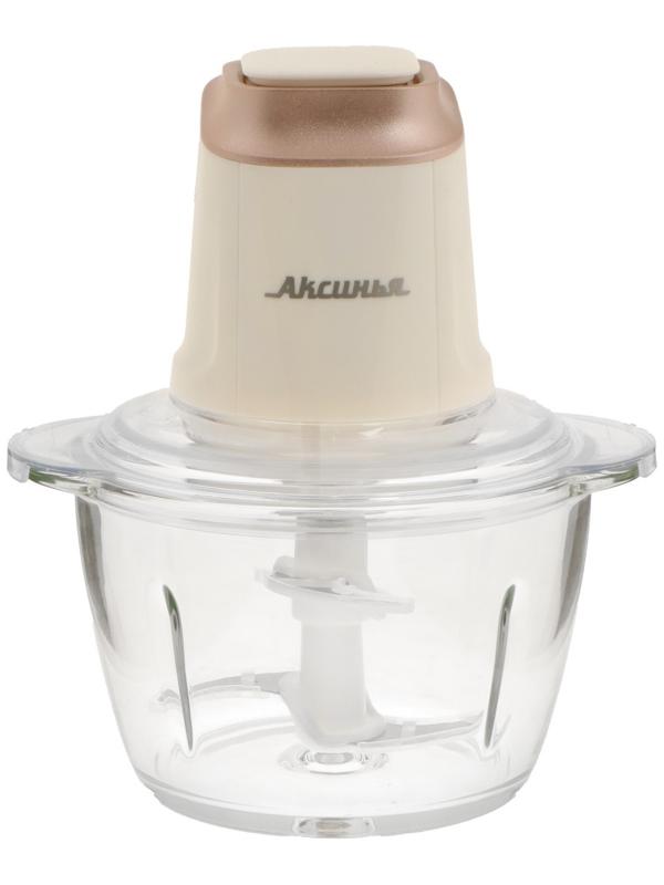 Измельчитель АКСИНЬЯ КС-501, стекло, 400 Вт, 1.2 л, 1 скорость, белый