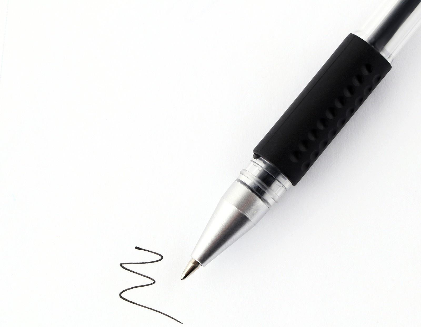 Набор ручек 2 шт гелевая, черная паста 0,7 мм для ЕГЭ «ArtFox»