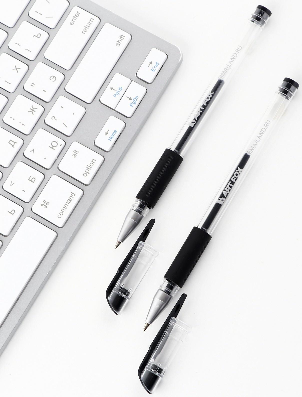 Набор ручек 2 шт гелевая, черная паста 0,7 мм для ЕГЭ «ArtFox»