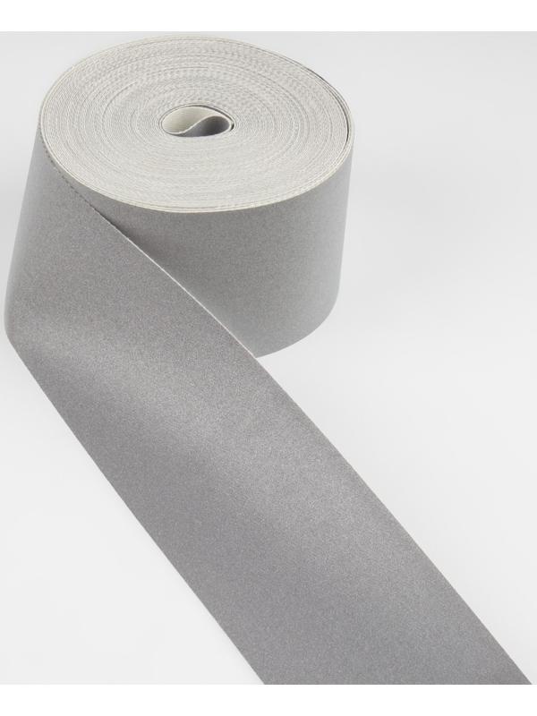 Лента огнеупорная, светоотражающая, 50 мм, 10 ± 1 м, цвет серый