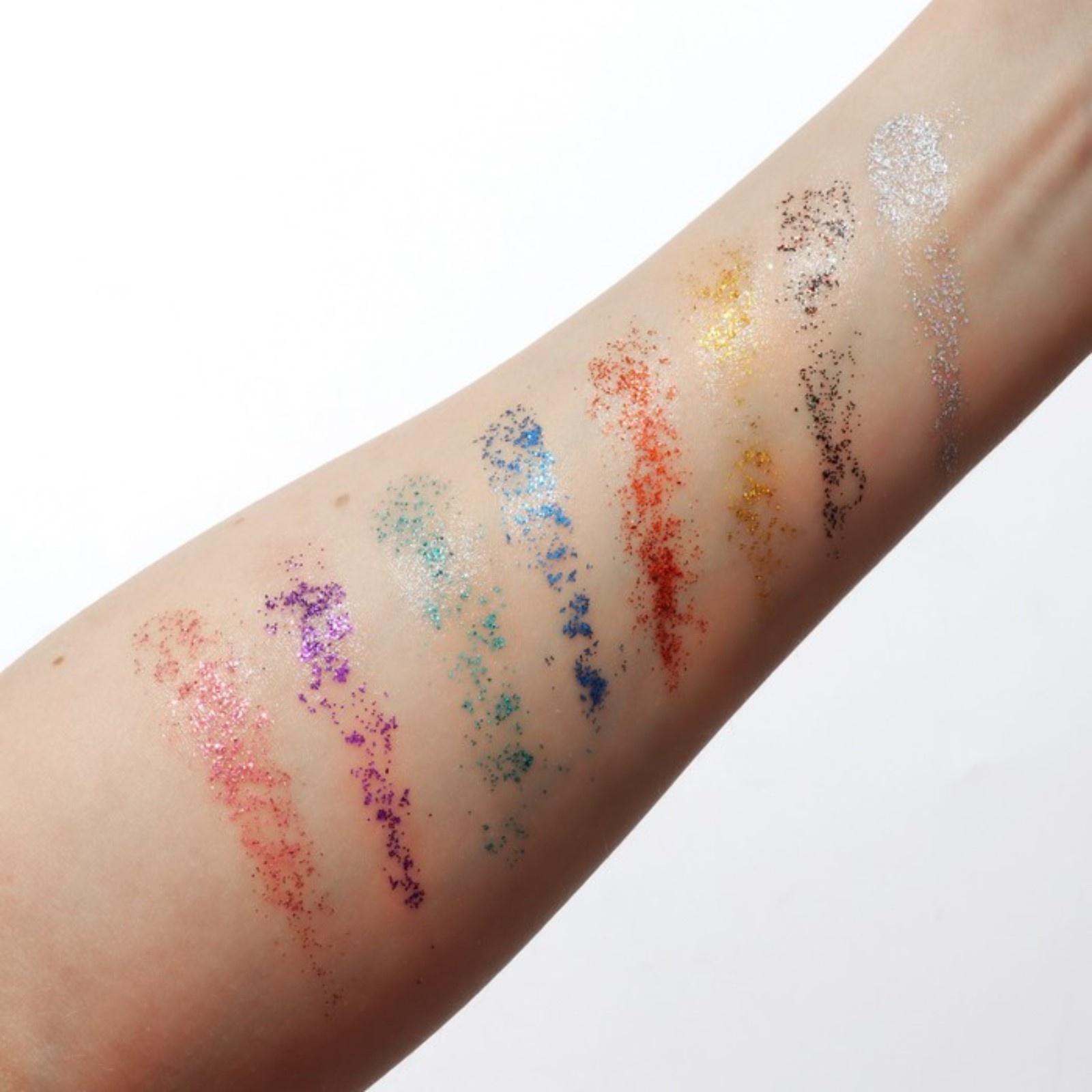 Набор детский 4 предмета: клипсы, кольцо, браслет, глиттер 