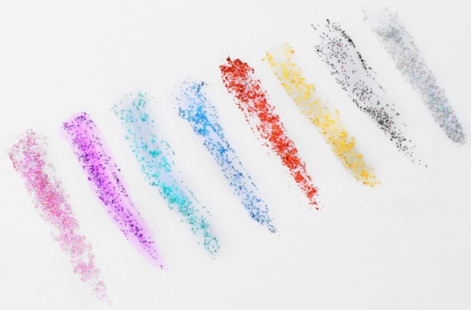 Набор детский 4 предмета: клипсы, кольцо, браслет, глиттер 