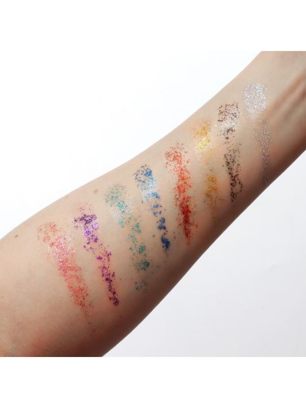 Набор детский 4 предмета: клипсы, кольцо, браслет, глиттер 