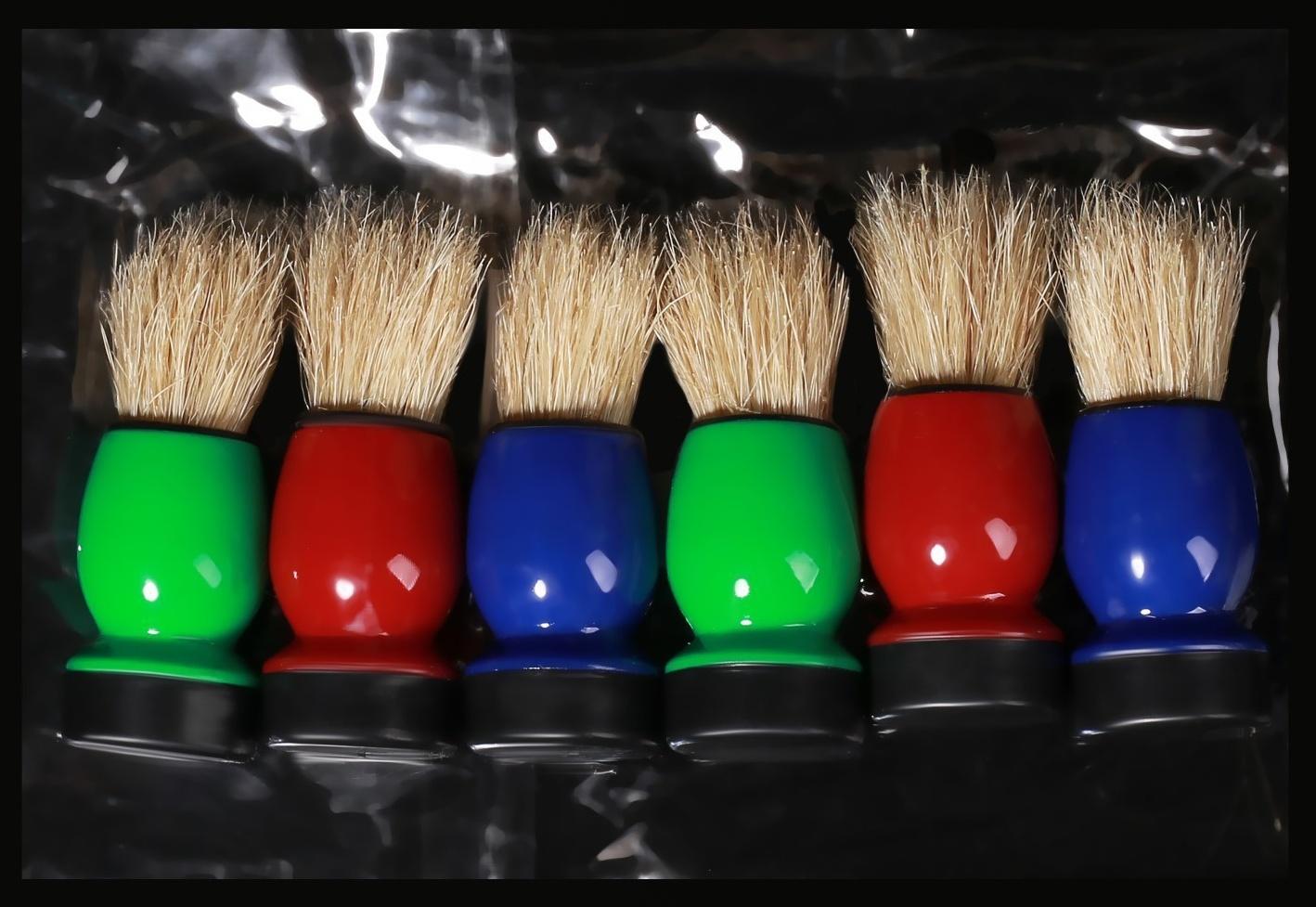 Помазок для бритья, фасовка 6 шт, цвет МИКС