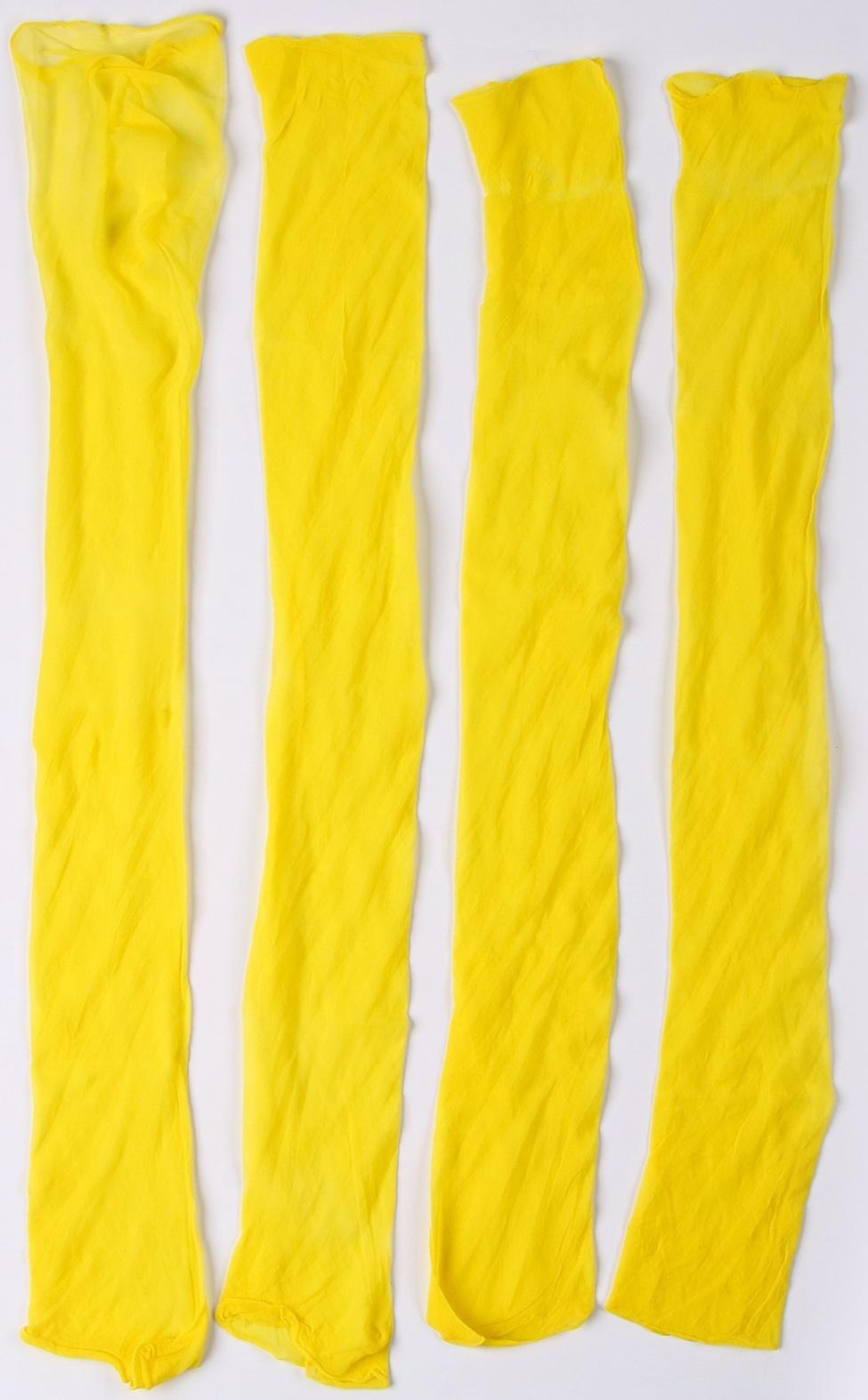 Капрон для кукол и цветов, набор 4 шт., размер 1 шт. — 45 × 6 см, цвет лимонный