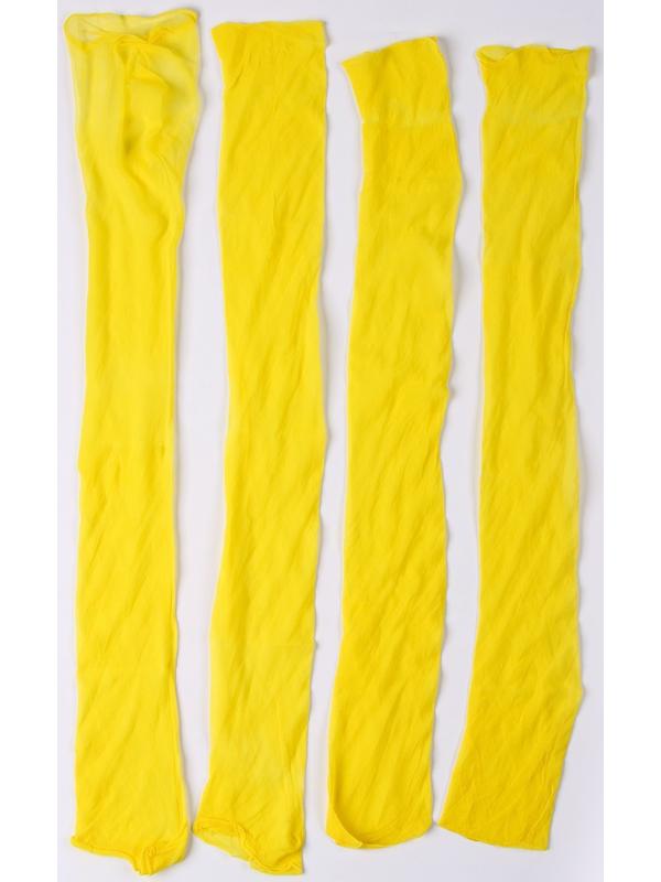 Капрон для кукол и цветов, набор 4 шт., размер 1 шт. — 45 × 6 см, цвет лимонный