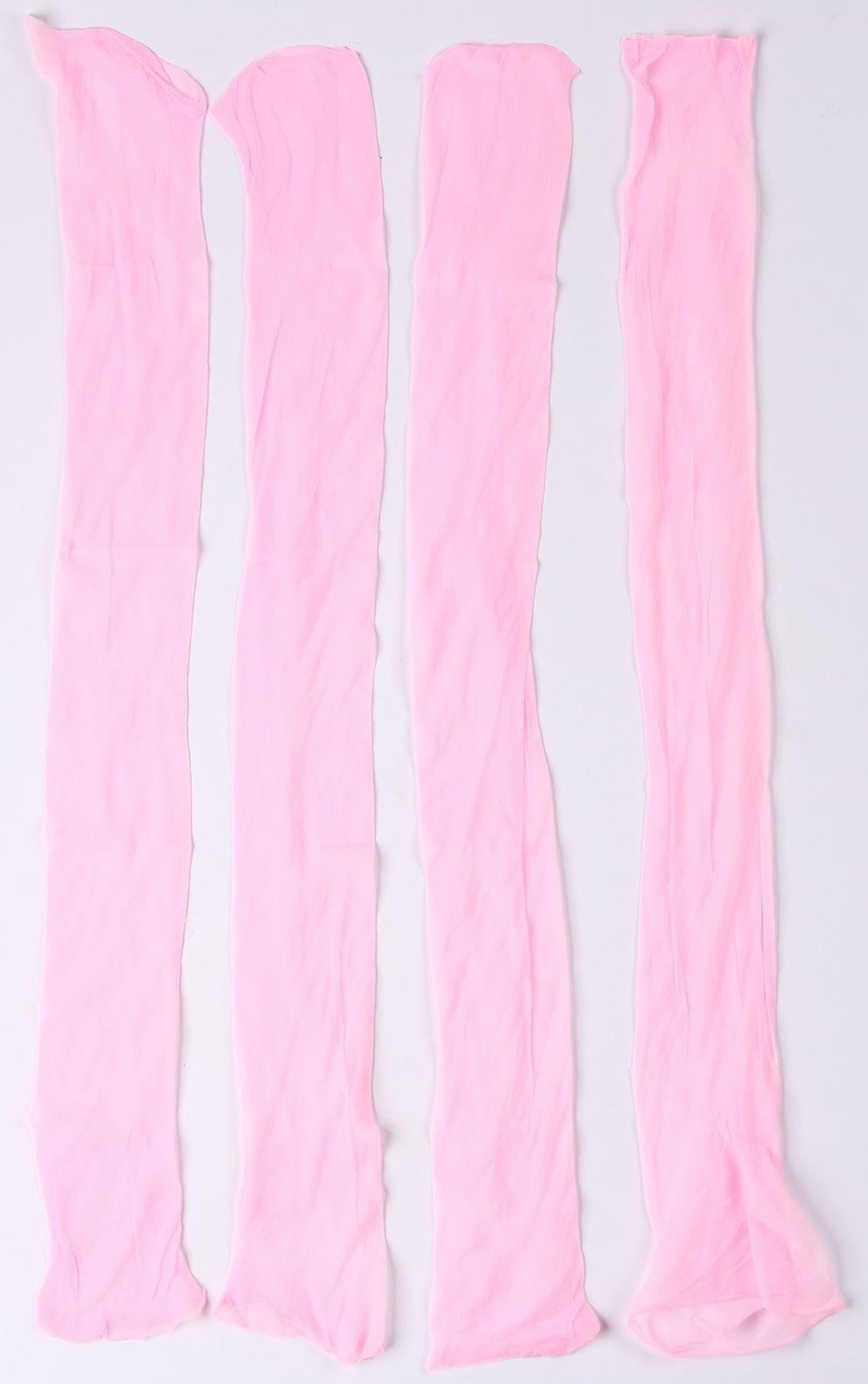 Капрон для кукол и цветов, набор 4 шт., размер 1 шт. — 45 × 6 см, цвет нежно-розовый