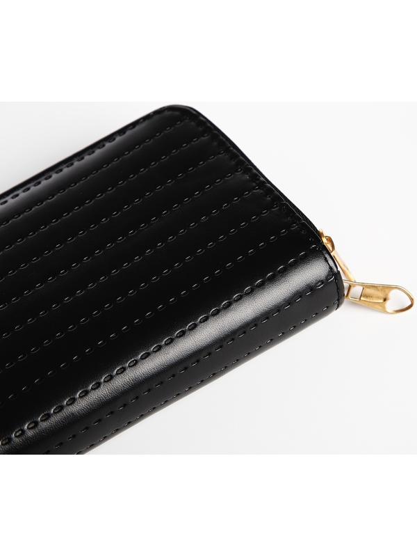 Кошелёк на молниях, цвет чёрный