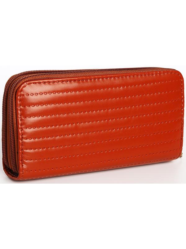 Кошелёк на молниях, цвет рыжий