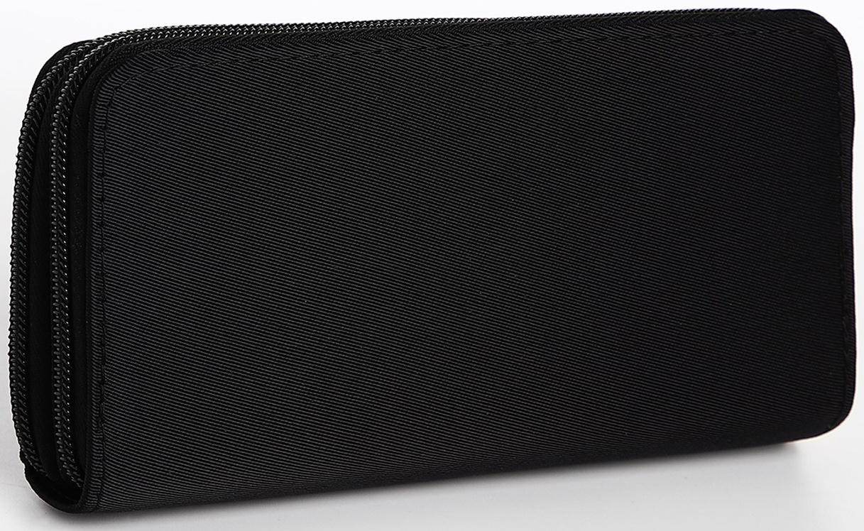 Кошелёк на молниях, цвет чёрный