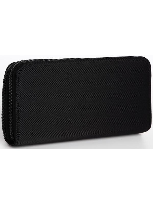 Кошелёк на молниях, цвет чёрный