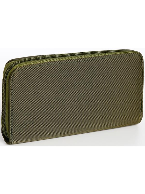 Кошелёк на молнии, цвет хаки
