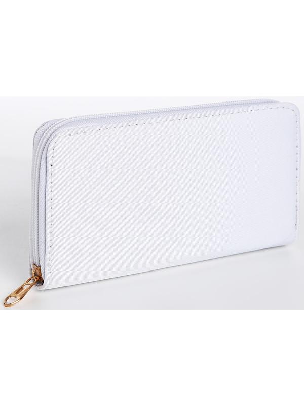 Кошелёк на молнии, цвет белый