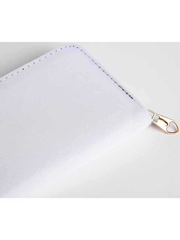 Кошелёк на молнии, цвет белый