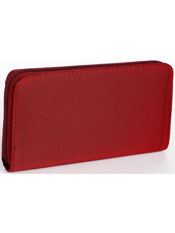 Кошелёк на молнии, цвет бордовый