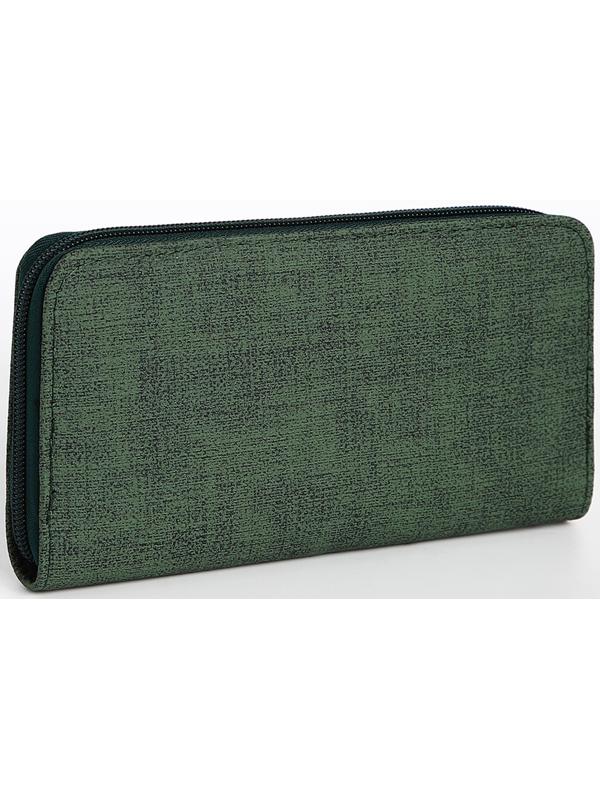 Кошелёк на молнии, цвет зелёный