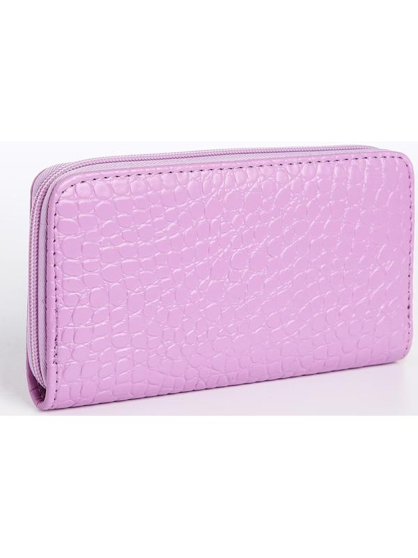 Кошелёк на молнии, цвет сиреневый