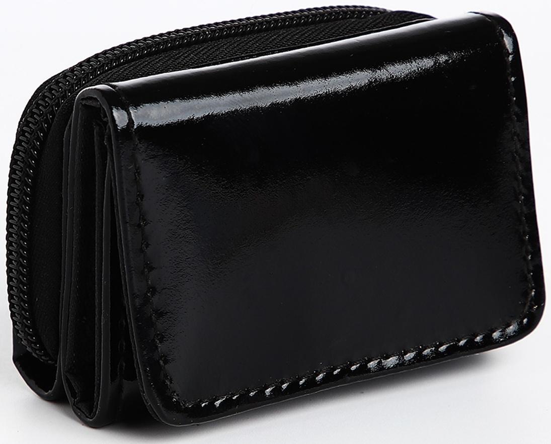 Кошелёк на кнопке, цвет чёрный