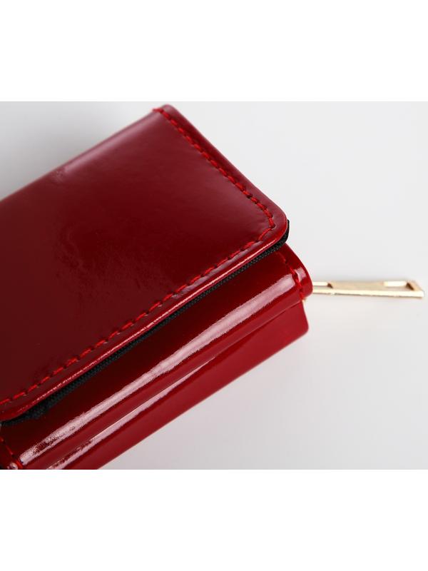 Кошелёк на кнопке, цвет бордовый