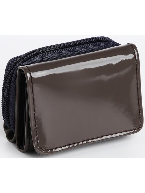 Кошелёк на кнопке, цвет серый