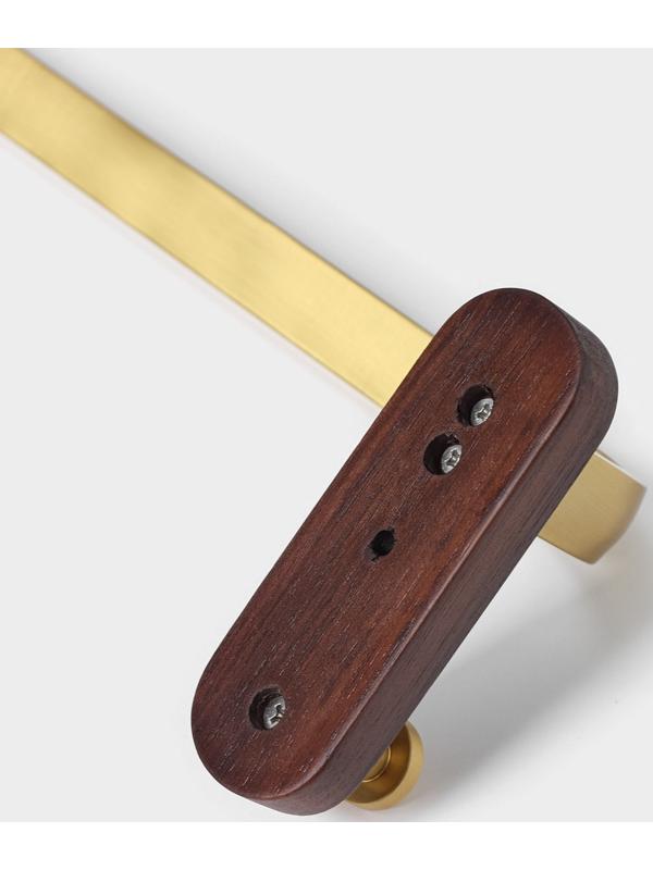 Держатель для полотенец Штольц Stölz Hölzern Premiere 50 см, ореховое дерево, алюминий, цвет коричневый