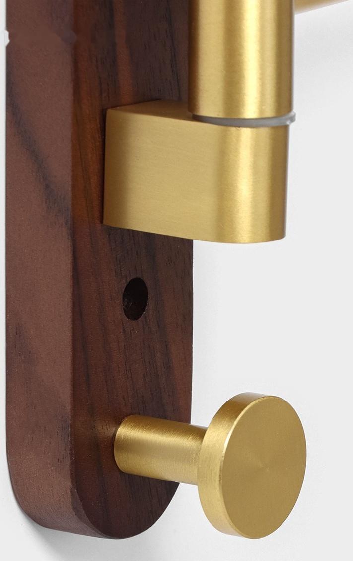 Держатель для полотенец Штольц Stölz Hölzern Premiere, ореховое дерево, алюминий, цвет коричневый