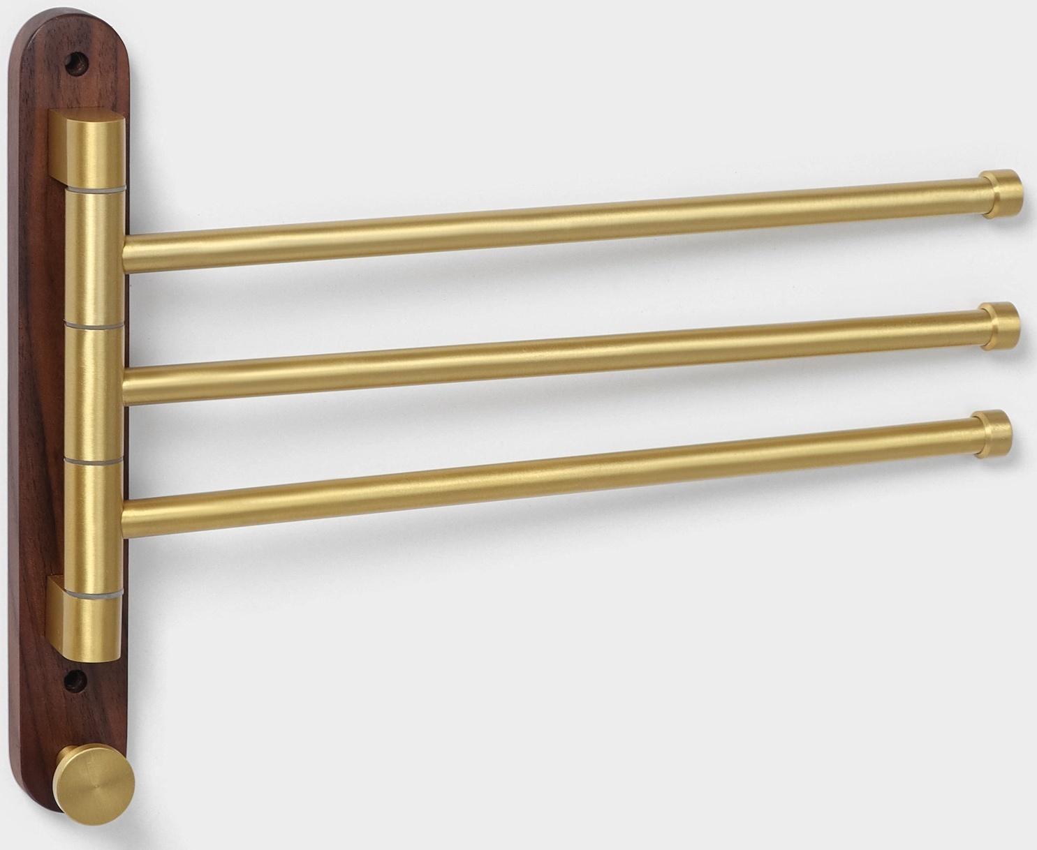 Держатель для полотенец Штольц Stölz Hölzern Premiere, ореховое дерево, алюминий, цвет коричневый