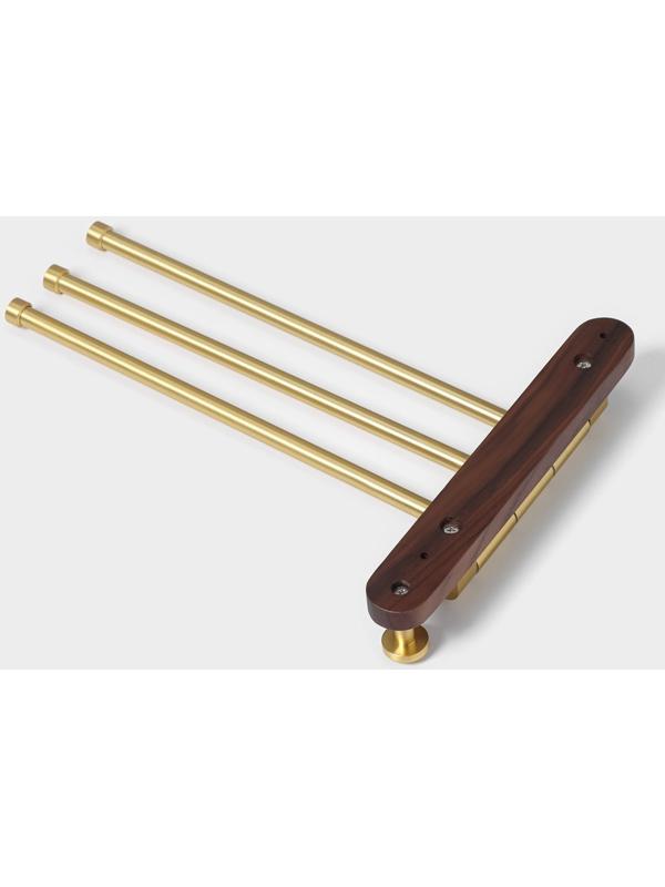 Держатель для полотенец Штольц Stölz Hölzern Premiere, ореховое дерево, алюминий, цвет коричневый