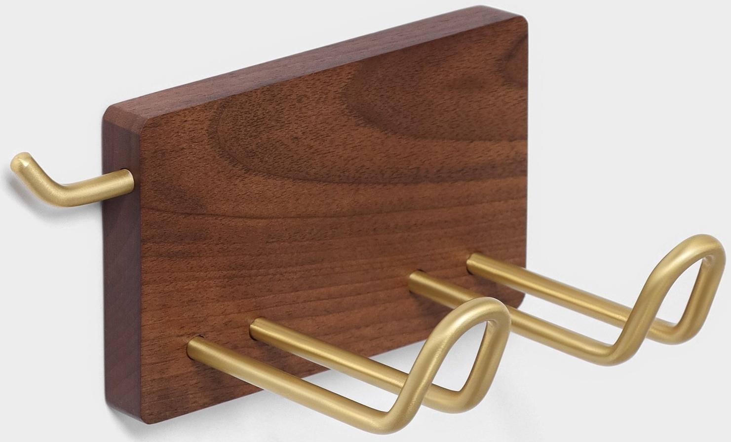 Держатель для фена Штольц Stölz Hölzern Premiere, ореховое дерево, алюминий