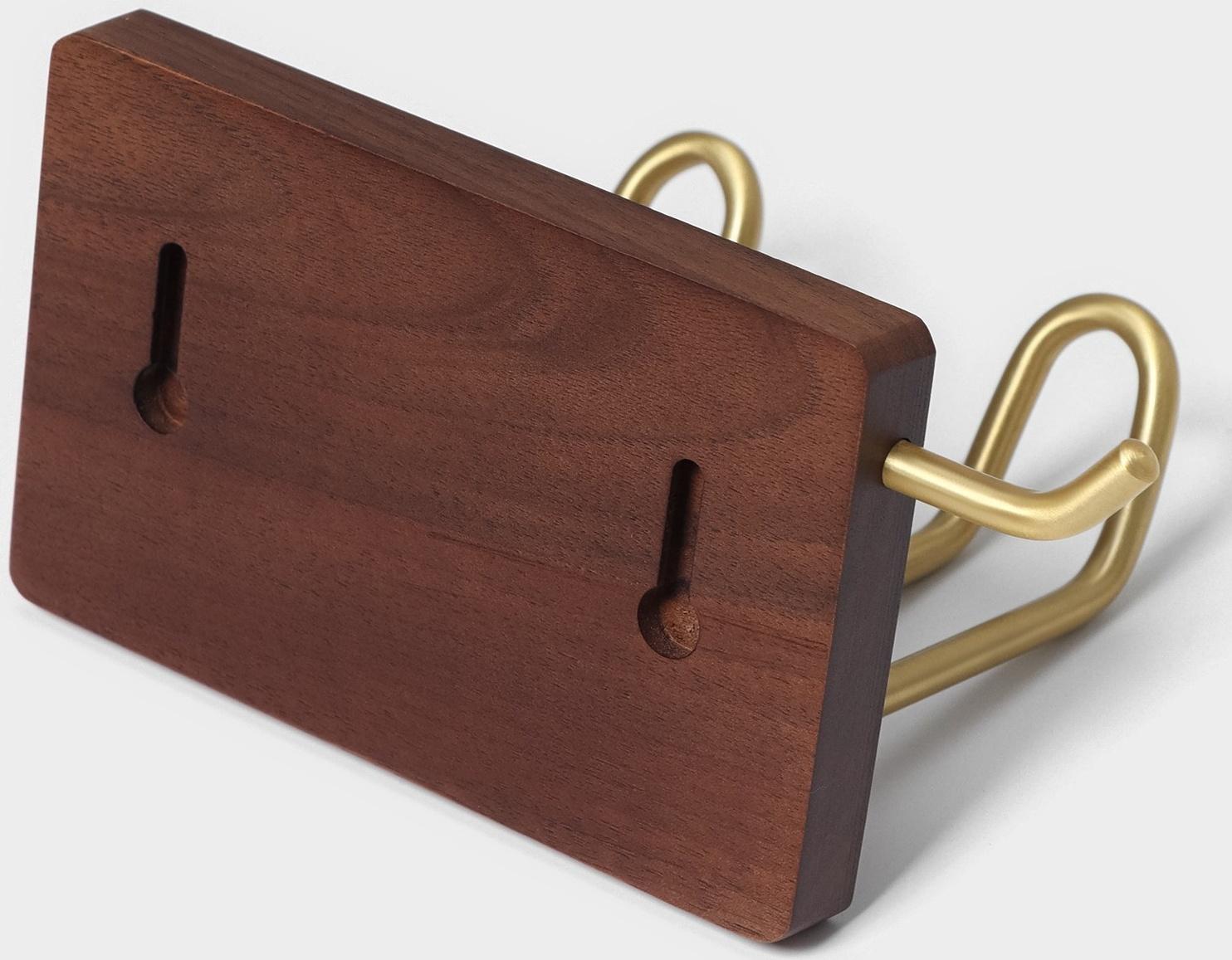 Держатель для фена Штольц Stölz Hölzern Premiere, ореховое дерево, алюминий