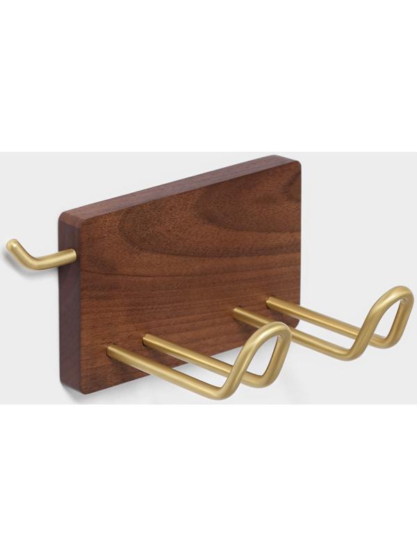 Держатель для фена Штольц Stölz Hölzern Premiere, ореховое дерево, алюминий