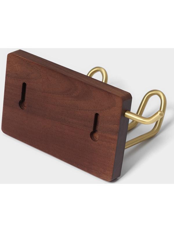 Держатель для фена Штольц Stölz Hölzern Premiere, ореховое дерево, алюминий