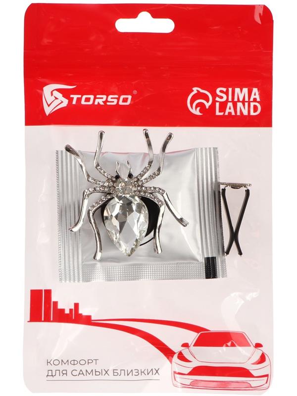 Украшение в дефлектор автомобиля, Паук, ароматизатор, 5.4×5.4 см, белый