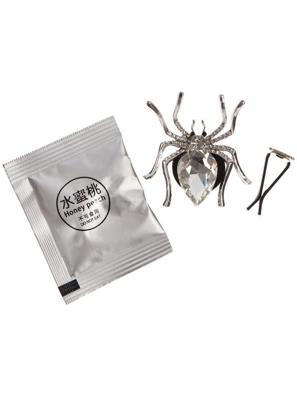 Украшение в дефлектор автомобиля, Паук, ароматизатор, 5.4×5.4 см, белый