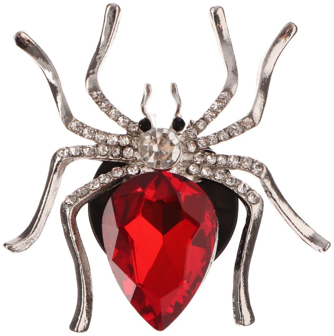 Украшение в дефлектор автомобиля, Паук, ароматизатор, 5.4×5.4 см, красный