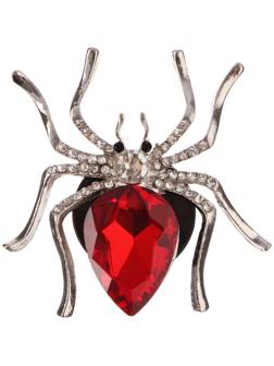 Украшение в дефлектор автомобиля, Паук, ароматизатор, 5.4×5.4 см, красный