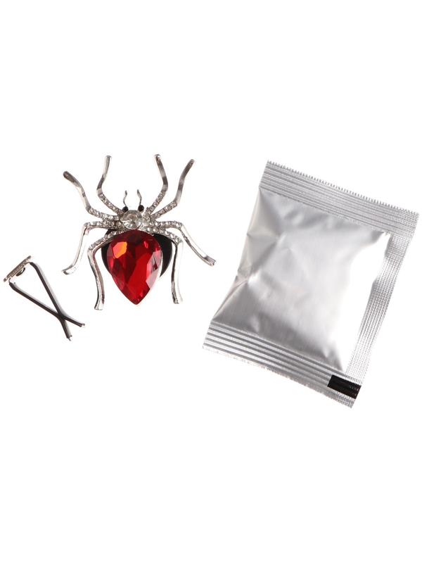 Украшение в дефлектор автомобиля, Паук, ароматизатор, 5.4×5.4 см, красный