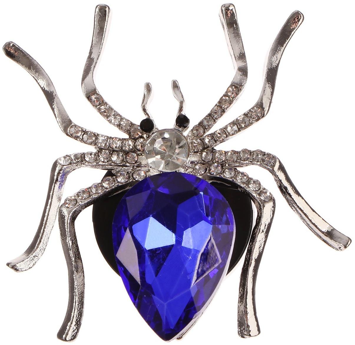 Украшение в дефлектор автомобиля, Паук, ароматизатор, 5.4×5.4 см, синий