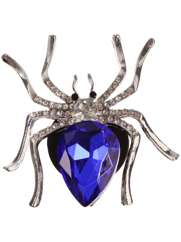 Украшение в дефлектор автомобиля, Паук, ароматизатор, 5.4×5.4 см, синий