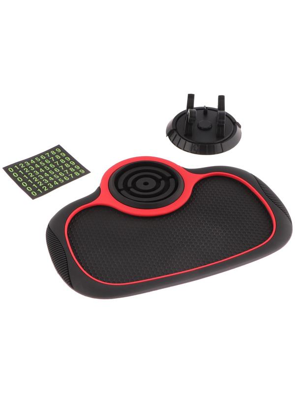 Коврик противоскользящий с подставкой для телефона, 19×24 см