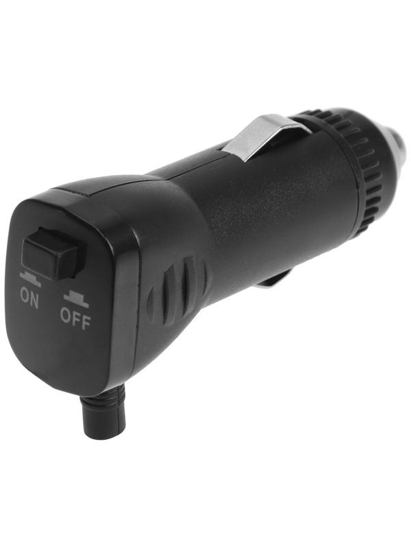 Штекер в прикуриватель 12В, угловой, выключатель