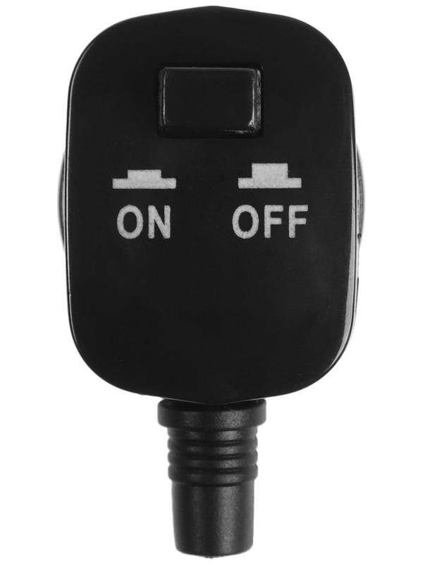 Штекер в прикуриватель 12В, угловой, выключатель