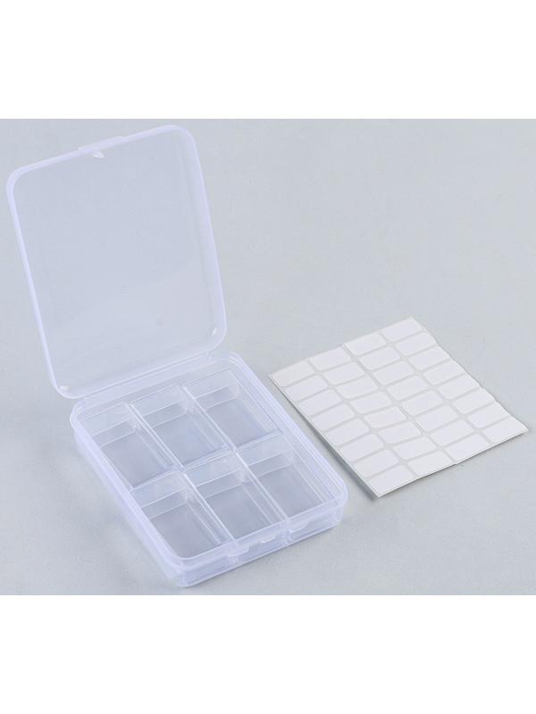 Органайзер для хранения страз алмазной мозаики, 6 секций