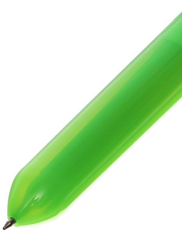 Ручка шариковая автоматическая 10-ти цветная, МИКС Лягушка-спиннер