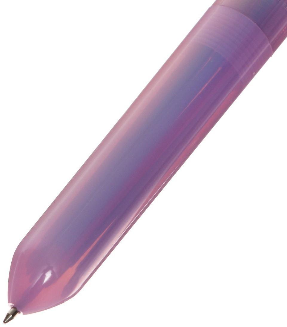 Ручка шариковая автоматическая 10-ти цветная, МИКС Бабочка-спиннер