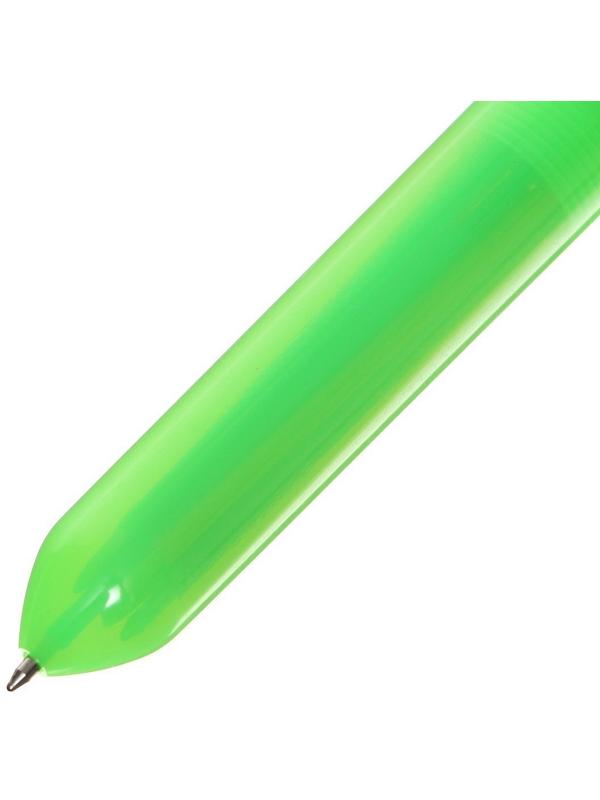 Ручка шариковая автоматическая 10-ти цветная, МИКС Новый год-спиннер