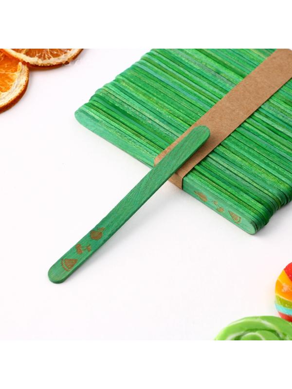 Набор палочек для мороженого «Фрукты», 50 шт, 11.4 х 1 см