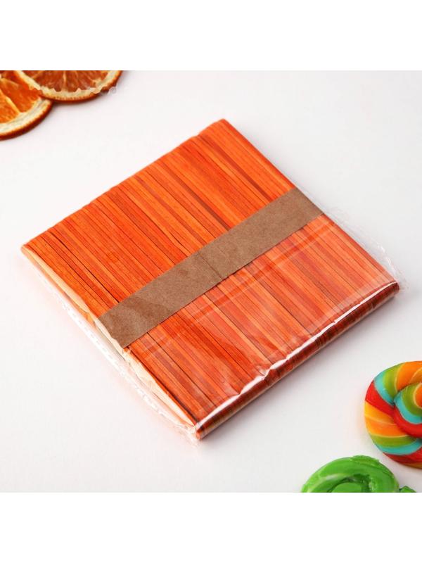 Набор палочек для мороженого «Сердечки», 50 шт, 11.4 х 1 см