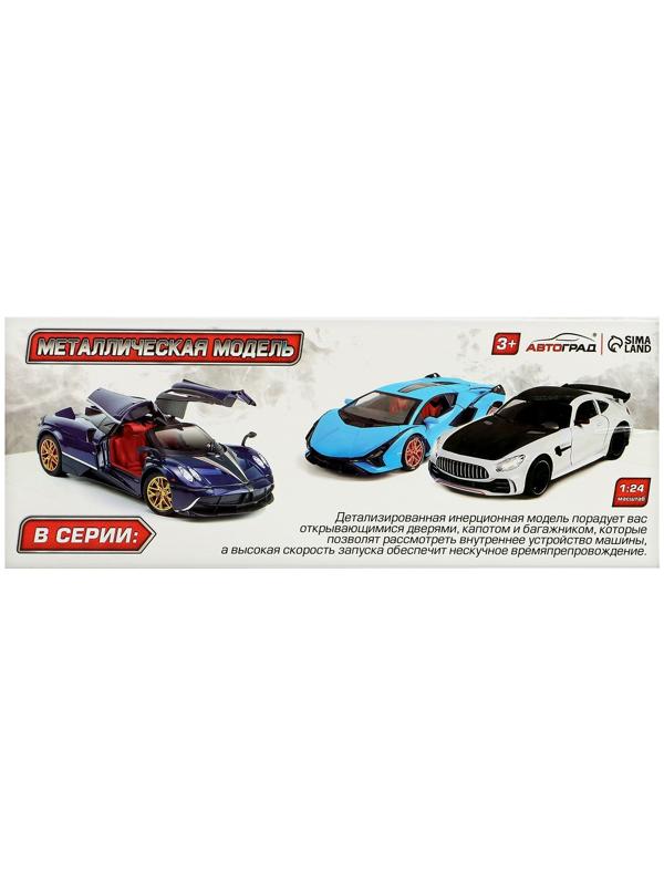 Машина металлическая «Купе», 1:24, открываются двери, капот, багажник, инерция, цвет красный