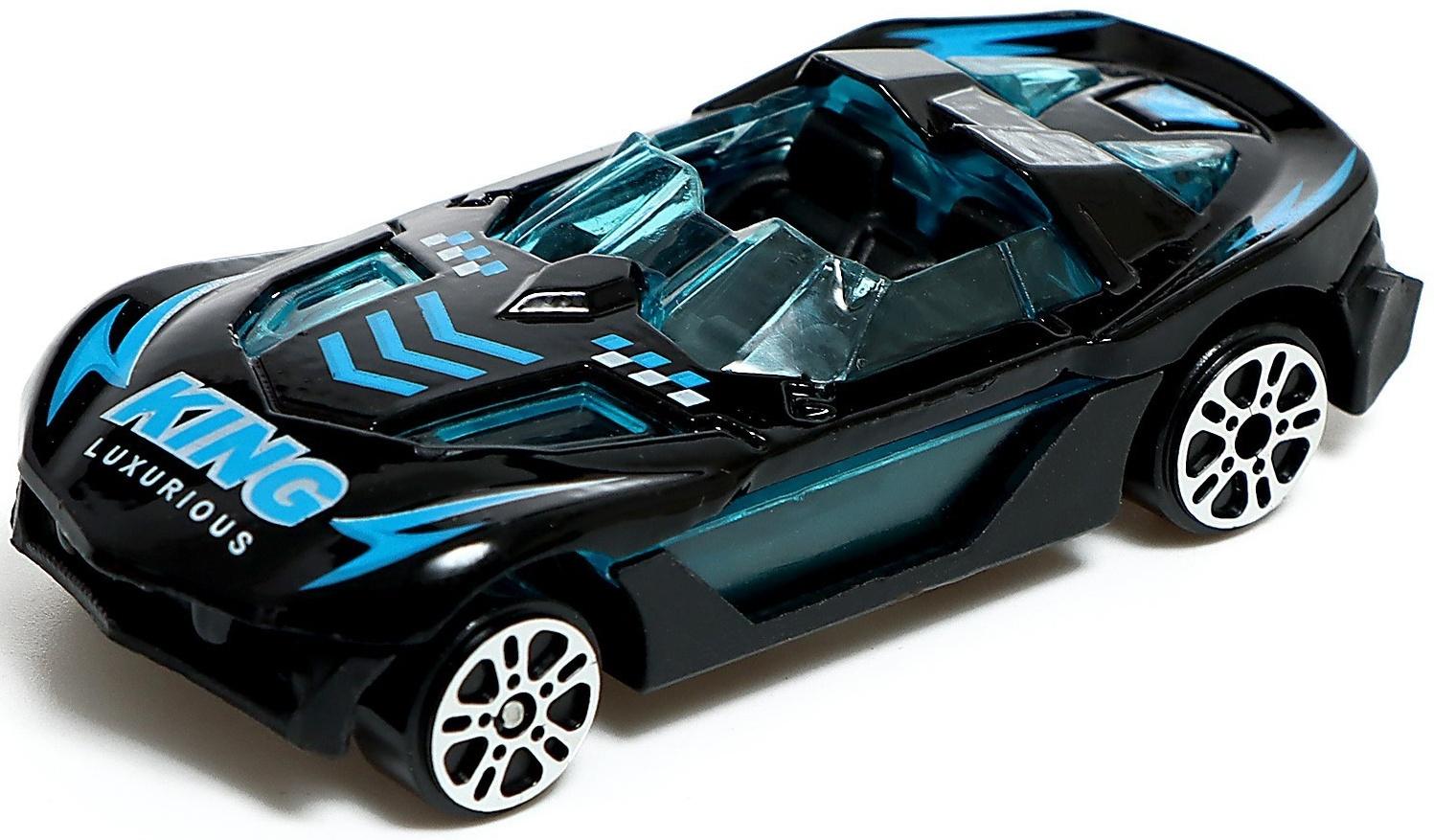 Парковка 2 в 1 Truck, 6 машинок, трансформируется в автотрек, звук, цвет синий